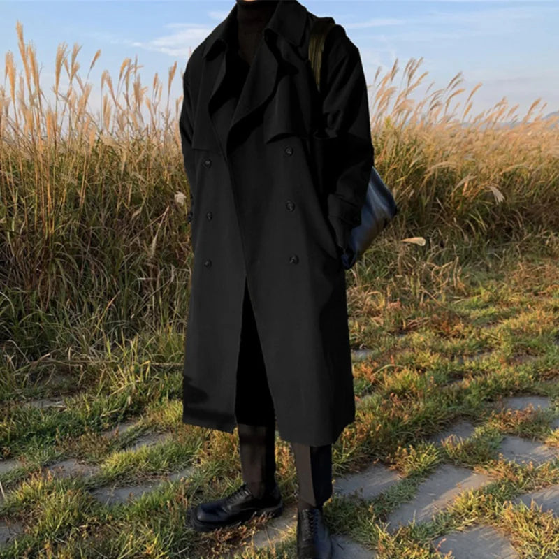 WW | Neue Herbst Trenchcoats Für Herren Langer, Modischer Oberbekleidungs Trenchcoat