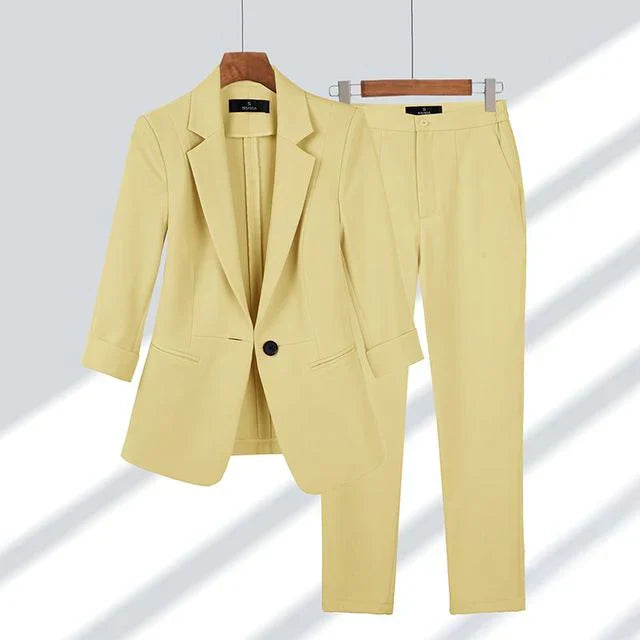 WW | Blazer Mit Hosen Satz Stilvoll