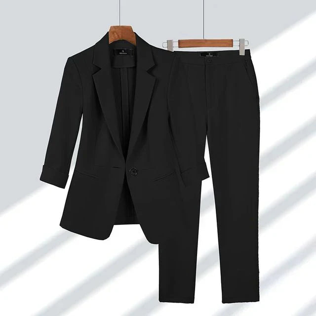 WW | Blazer Mit Hosen Satz Stilvoll