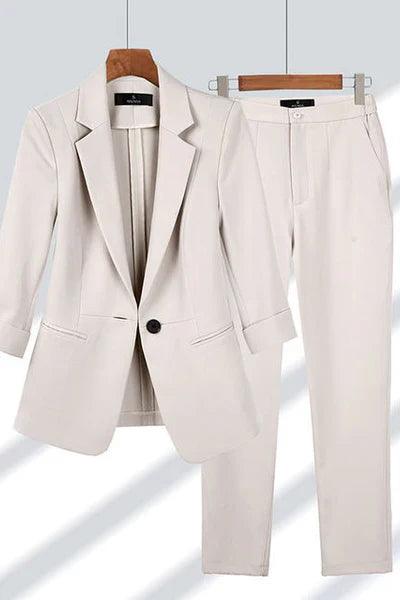 WW | Elegantes Satz Mit Blazer Und Hose Für Damen