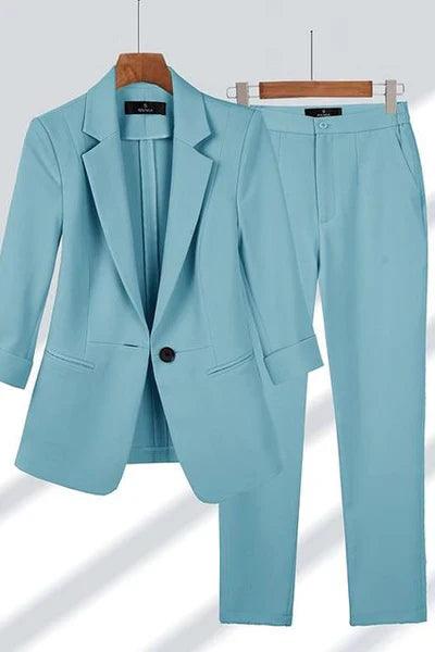 WW | Elegantes Satz Mit Blazer Und Hose Für Damen