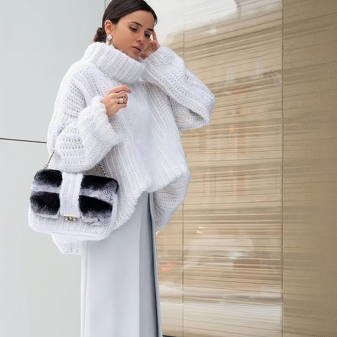 W&W Mode - Vintage Fluffy Strickpullover