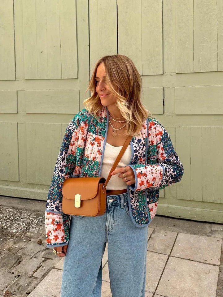W&W Mode - Weiche Karierte Vintage Jacke