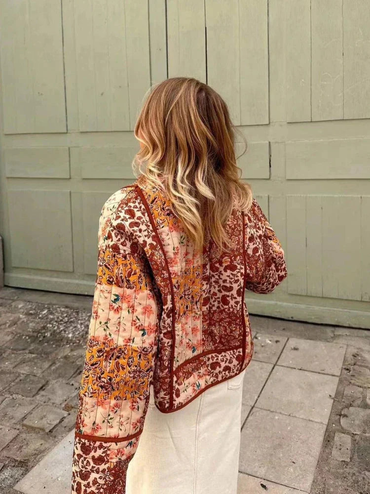 W&W Mode - Weiche Karierte Vintage Jacke
