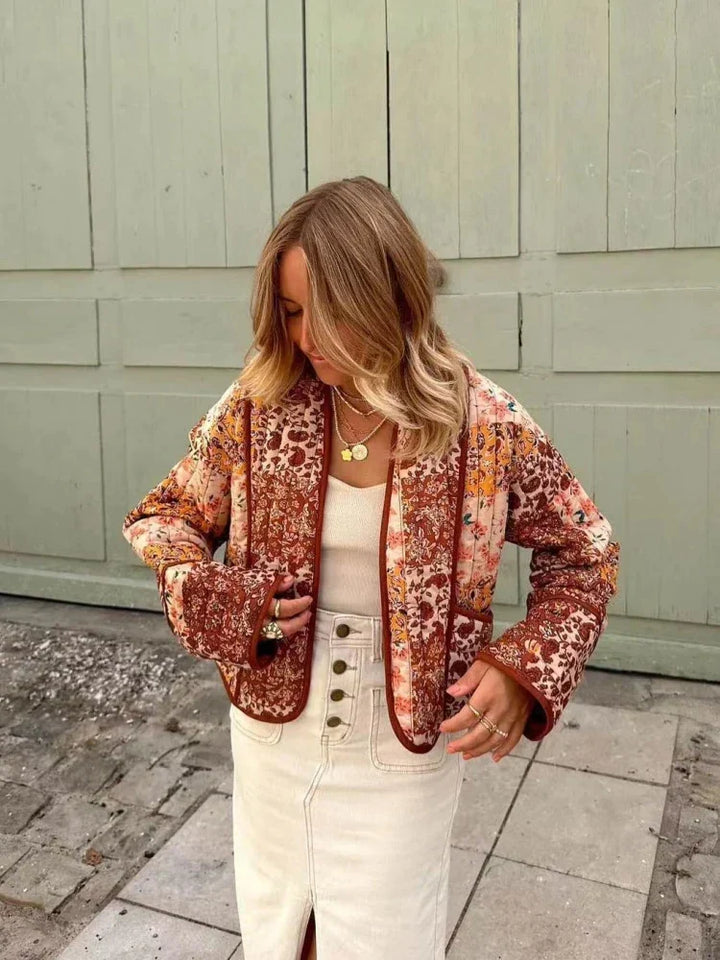 W&W Mode - Weiche Karierte Vintage Jacke