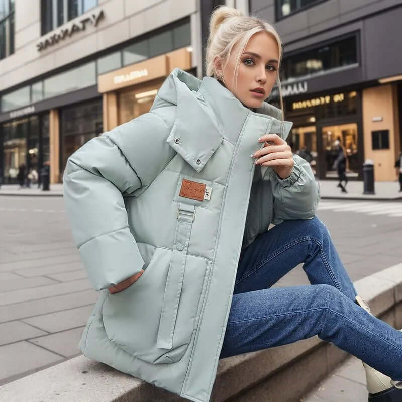 WW | Stilvolle Winter Casual Baumwollgepolsterte Parka Jacke Für Frauen