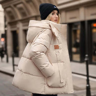 WW | Stilvolle Winter Casual Baumwollgepolsterte Parka Jacke Für Frauen