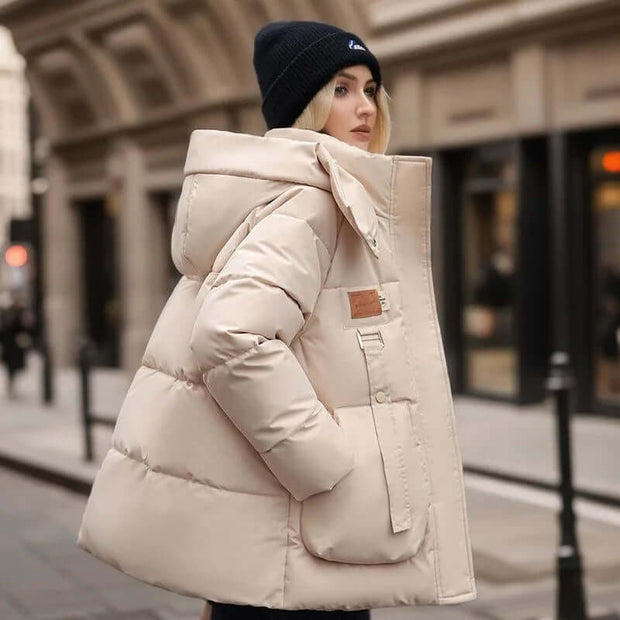 WW | Stilvolle Winter Casual Baumwollgepolsterte Parka Jacke Für Frauen
