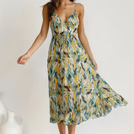 Farbenfrohes Midikleid