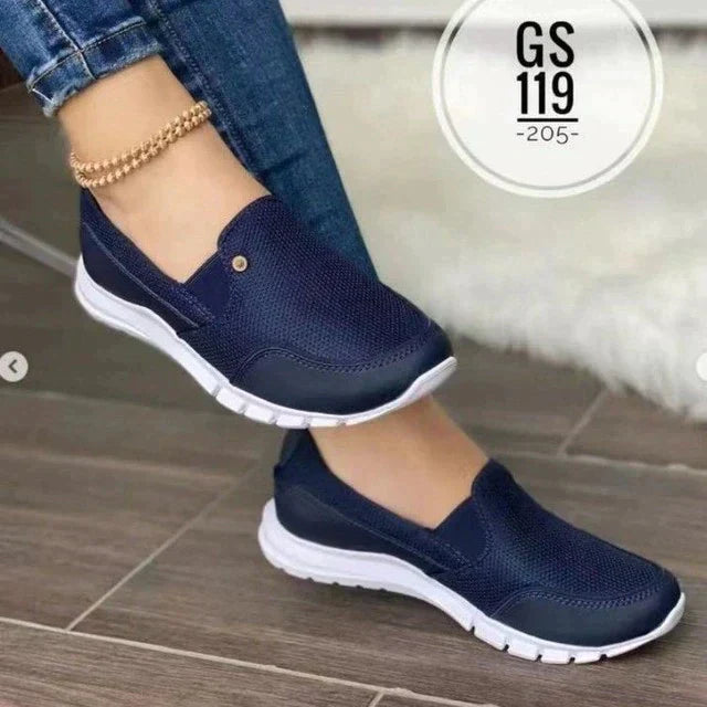 W&W Mode | I Alltägliche Atmungsaktive Orthopädische Sneaker Amy
