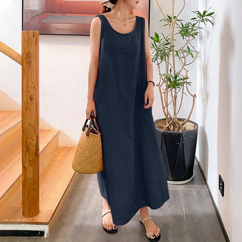 WW | Bequeme Leinenkleid