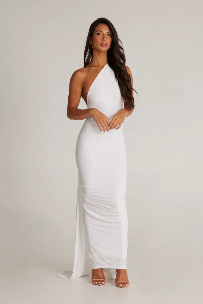 WW | Offene Rück Maxi Kleid
