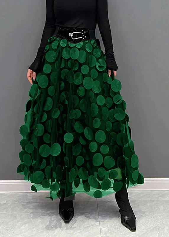 W&W Mode – Eleganter Tüllrock mit Punkten, Mehrlagiger Mesh-Stoff