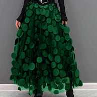 WW | Schicker Rock aus Polka Dot und Tüll Patchwork