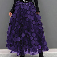 WW | Schicker Rock aus Polka Dot und Tüll Patchwork