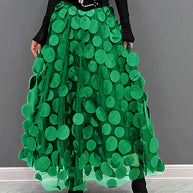 WW | Schicker Rock aus Polka Dot und Tüll Patchwork