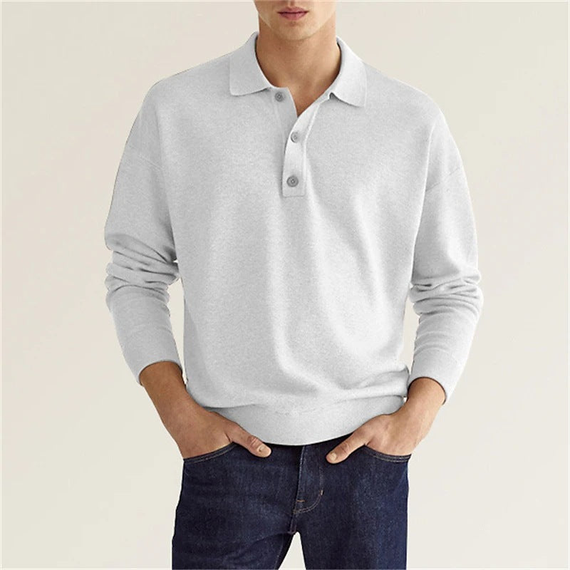 WW | Stilvolles Lässiges Langarm-Poloshirt
