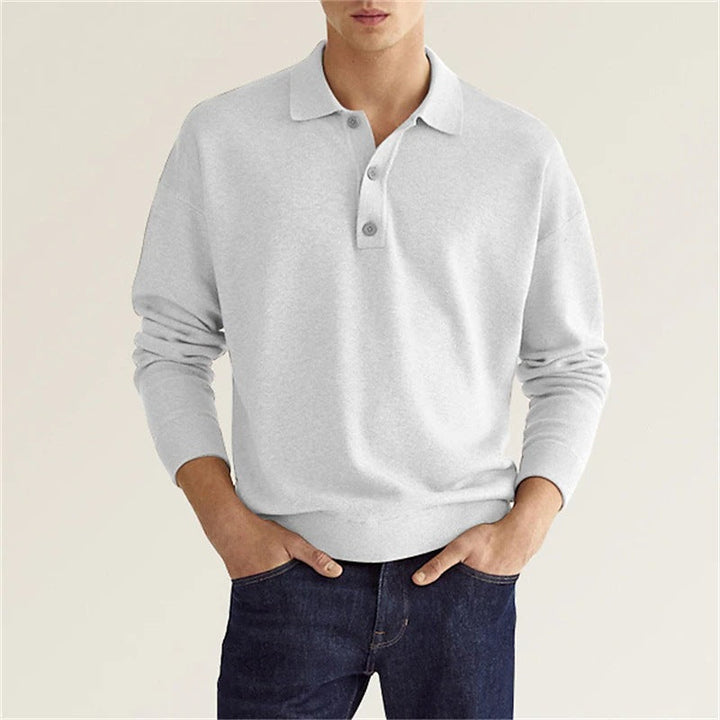 W&W Mode | Stilvolles Lässiges Langarm-Poloshirt