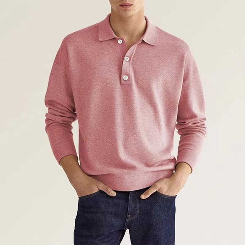 WW | Stilvolles Lässiges Langarm-Poloshirt
