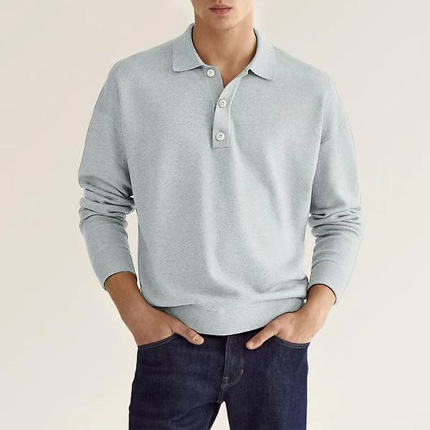 WW | Stilvolles Lässiges Langarm-Poloshirt