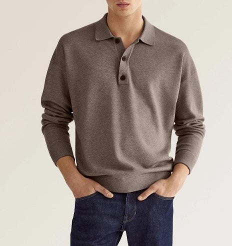 WW | Stilvolles Lässiges Langarm-Poloshirt