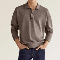WW | Stilvolles Lässiges Langarm-Poloshirt