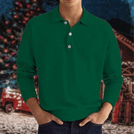 WW | Stilvolles Lässiges Langarm-Poloshirt