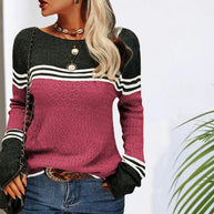 WW | Bunte Strickjacke mit Muster Acryl Bequem, Trendy