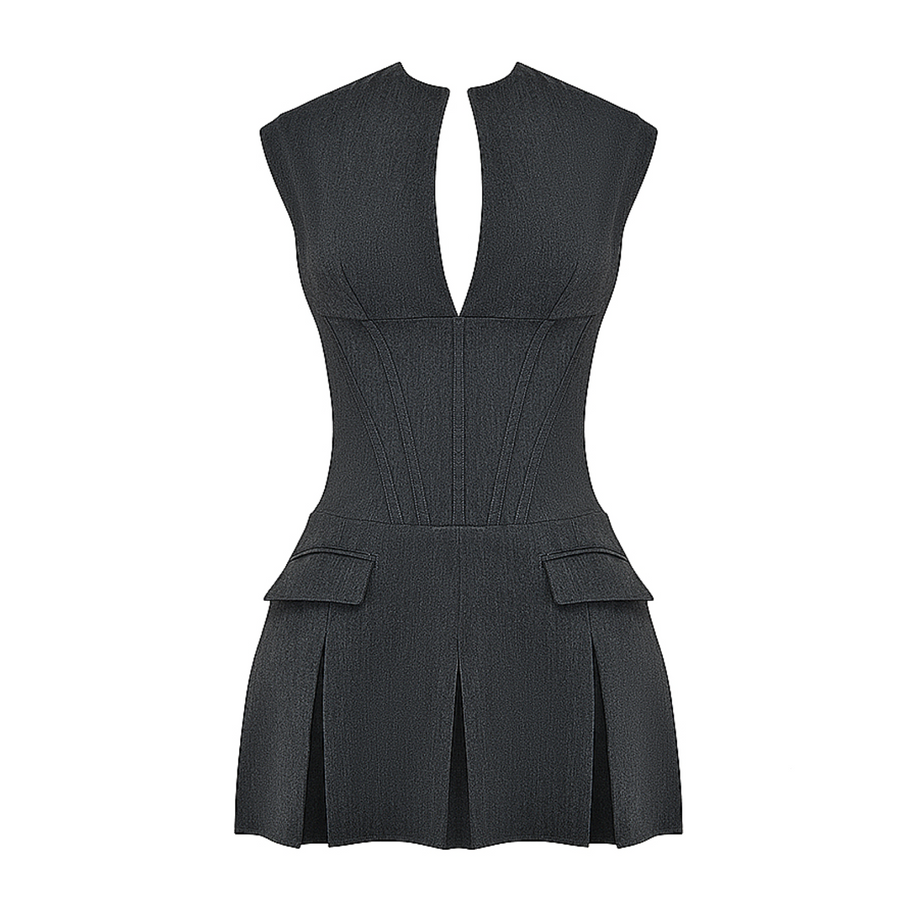 WW | Plissiertes Mini Kleid