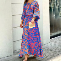 WW | Sommerkleid Ärmelloses Rundhals Elegantes Leichtes Kleid