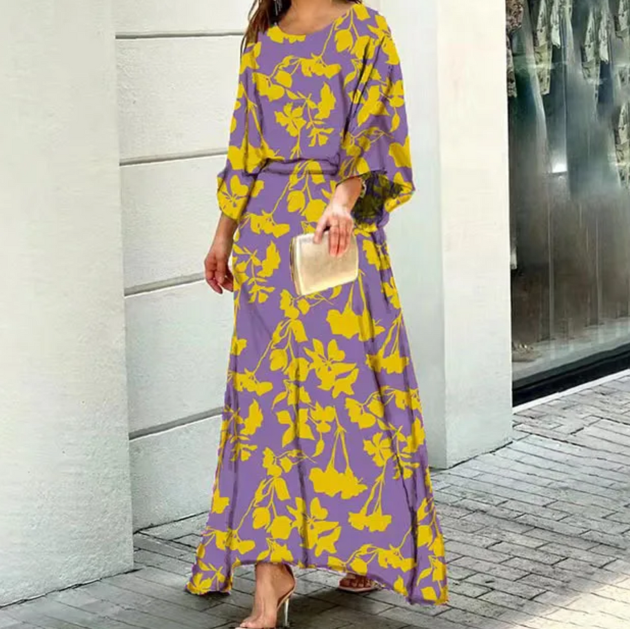 WW | Sommerkleid Ärmelloses Rundhals Elegantes Leichtes Kleid