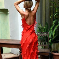 WW I Rote Chiffon-Unterkleider für Damen
