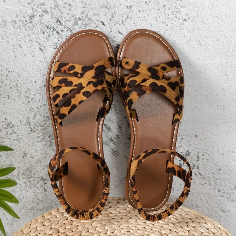 WW | Print Flatsandalen mit Mühelosem Chic für Damen