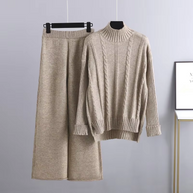 WW | Modernes, Elegantes Strick-Zweiteiler-Set