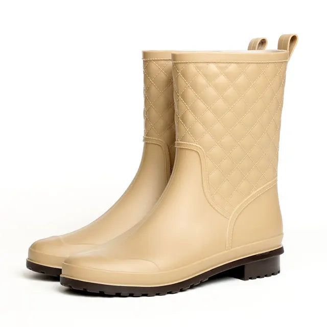 WW | Wasserdichte Plateau Regenstiefel