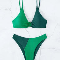 WW – Push-up-Bikini-Set mit hoher Taille für Damen