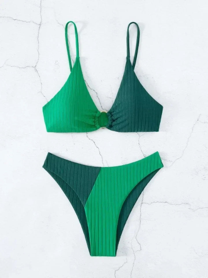 W&W Mode – Push-up-Bikini-Set mit hoher Taille für Damen