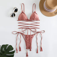 WW | Sexy Cross String Bikini Satz
