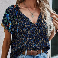 WW | V-Ausschnitt Lässiges Oberteil für Damen