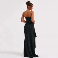 Elegantes trägerloses Partykleid