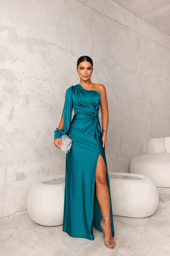W&W Mode | Satinkleid Mühelose Eleganz Bei Jedem Schritt