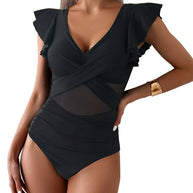 Schnelltrocknender, einteiliger Sport-Bikini-Badeanzug