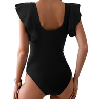 Schnelltrocknender, einteiliger Sport-Bikini-Badeanzug