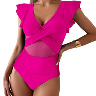 Schnelltrocknender, einteiliger Sport-Bikini-Badeanzug
