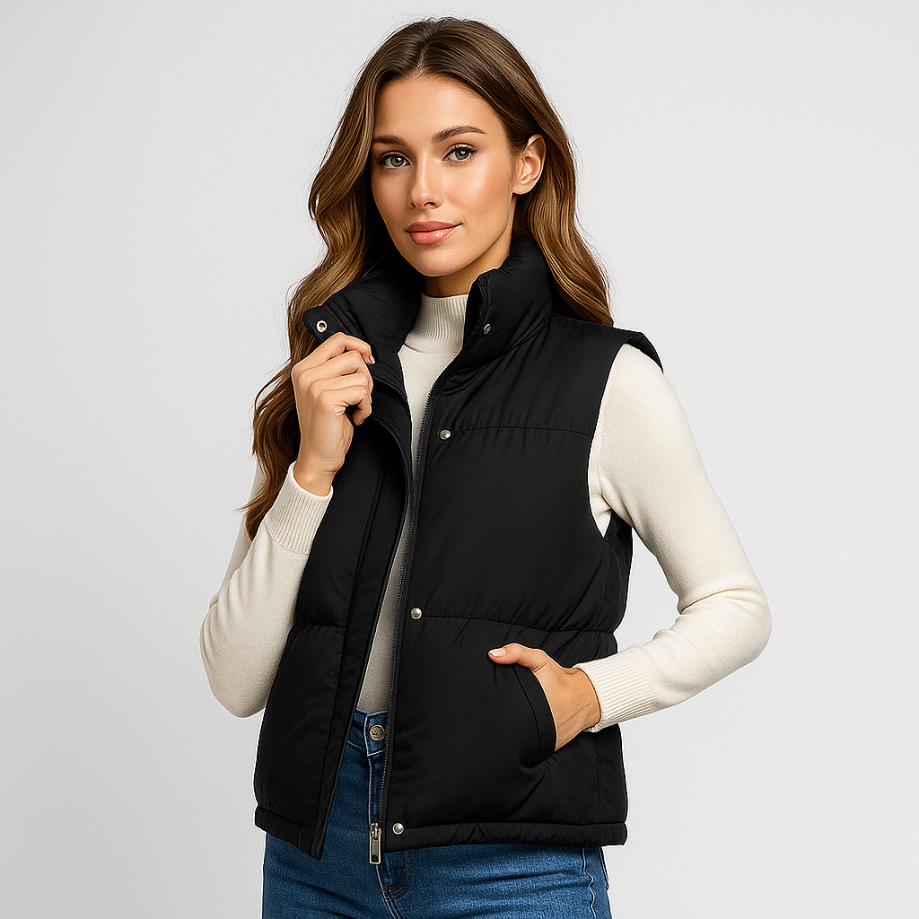 WW | Wattiertes lässiges Gilet für Damen