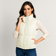 WW | Wattiertes lässiges Gilet für Damen