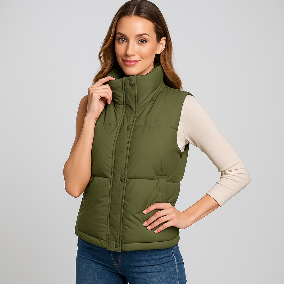 WW | Wattiertes lässiges Gilet für Damen