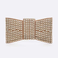 WW | Rhinestone Fliegenknoten Ikonische Clutch Tasche