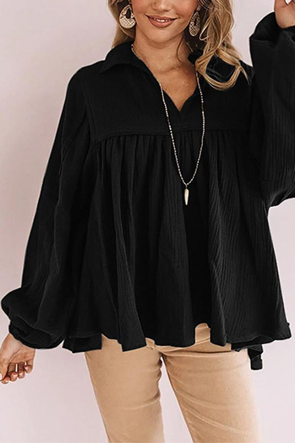 WW | Best Kept Secret Kragen Babydoll Top
