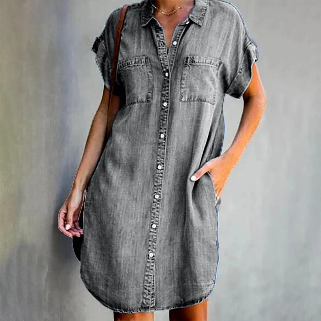 W&W Mode | Elegantes Denim Kleid
